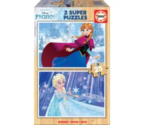 Educa Holzpuzzle Frozen / 2x25 Teile / ab 3 Jahren