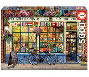 Educa Puzzle Der größte Buchladen der Welt / 5000 Teile / ab 14 Jahren