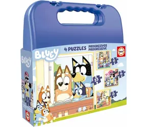 Educa Puzzle im Koffer Bluey 4in1 / (12 & 16 & 20 & 25 Teile) / ab 3 Jahren