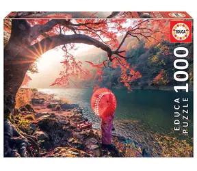 Educa Puzzle Sonnenaufgang am Katsura-Fluss - Japan / 1000 Teile / ab 14 Jahren