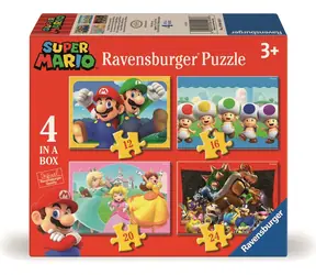 Ravensburger Puzzle: Super Mario und seine Abenteuer 4 in 1 / ab 3 Jahren 