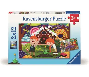 Ravensburger Puzzle: Zauberhafte Märchenwelt / 2x12 Teile / ab 3 Jahren 