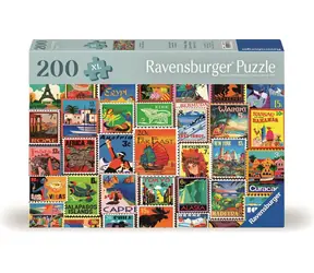 Ravensburger Puzzle: Briefmarken aus aller Welt / 200 Teile / ab 8 Jahren