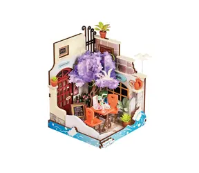 Robotime Miniaturhaus Restaurant Sea Holiday