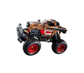 Sluban Power Bricks Dehnbar Orange-Schwarz Racing Offroad