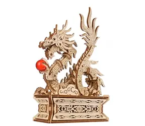 Ugears 3D-mechanisches Holzpuzzle Drache