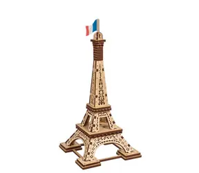 Ugears 3D-mechanisches Holzpuzzle Eiffelturm