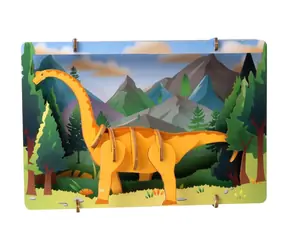 EscapeWelt 3D Holzpuzzle Brontosaurus / Schwierigkeit: leicht / ab 8 Jahren