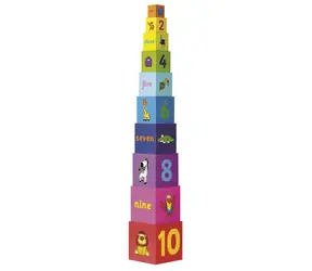 Tidlo Regenbogen-Bausteinturm / ab 18 Monaten