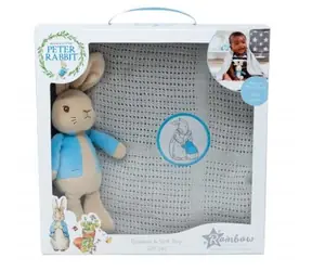 Regenbogen Peter Rabbit Geschenkset mit Decke / 0+