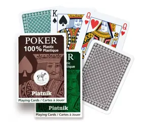 Piatnik Poker 100% KUNSTSTOFF / Spieldauer: 30-90 Minuten / Anzahl der Spieler: 2-10 / ab 12 Jahren