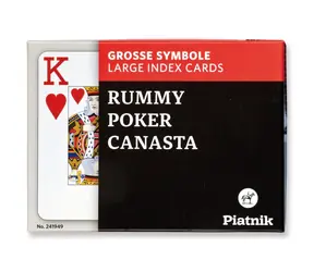 Piatnik Canasta Großer Index / Anzahl Spieler: 2-4 / Spieldauer: 40-60 Minuten / ab 8 Jahren