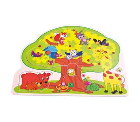 Bino Puzzle fröhliche Tiere / ab 12 Monaten