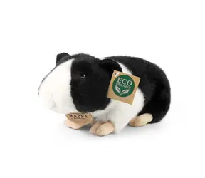 Rappa Plüsch Meerschweinchen 22 cm schwarz-weiß / UMWELTFREUNDLICH / ab 0 Jahren