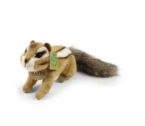 Rappa Plüsch-Streifenhörnchen 18 cm / UMWELTFREUNDLICH / ab 0 Jahren