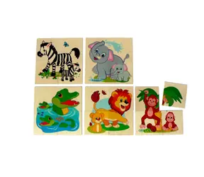 Hess Holzpuzzle Dschungeltiere / 20 Teile / ab 18 Monaten