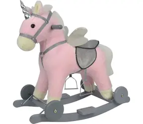 CHIPOLINO Schaukelpferd auf Rädern rosa / ab 18 Monaten