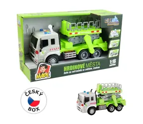MaDe 14281 - Auto mit Schwungradplattform, mit Licht und Sound, batteriebetrieben, 26 x 10 x 13,5 cm
