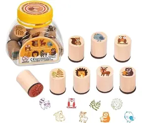 GOKI Holzstempel - Waldtiere / ab 3 Jahren
