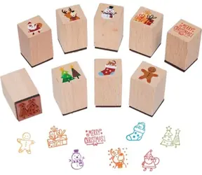 GOKI Holzstempel mit Weihnachtsmotiv 1 Stk. (Mix) / ab 3 Jahren