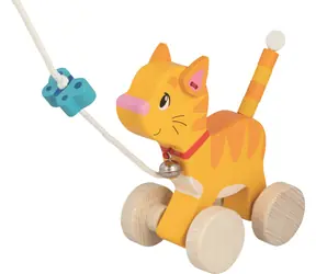 GOKI Holz-Nachziehkatze / ab 12 Monaten