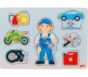 GOKI Holzspielset Automechaniker / ab 12 Monaten