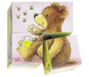 GOKI Holzwürfel Cubs / 4 Würfel / ab 3 Jahren