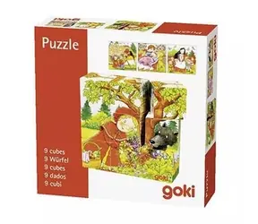GOKI Holzwürfel Märchen / 9 Würfel / ab 3 Jahren