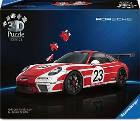 Ravensburger 3D Puzzle Iconics: Porsche 911 GT3 Cup Salzburg Design / 108 Teile / ab: 8 Jahren