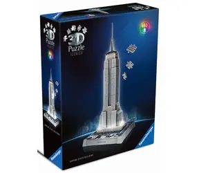 Ravensburger 3D Puzzle Iconics: Empire State Building (Night Edition) / 216 Teile / ab: 8 Jahren