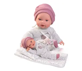 Antonio Juan 11115 KIKA - realistische Puppe mit Geräuschen und weichem Stoffkörper - 27 cm / ab 3 Jahren / 3x LR44