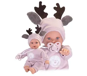 Antonio Juan 11324 KIKA - realistische Puppe mit Geräuschen und weichem Stoffkörper - 27 cm / ab 2 Jahren / 3x LR44