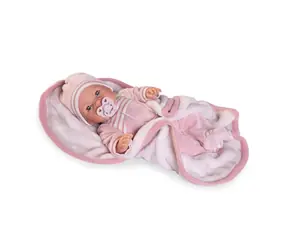 Antonio Juan 14155 BIMBA - zwinkernde Babypuppe mit Geräuschen und weichem Stoffkörper - 37 cm / ab 3 Jahren