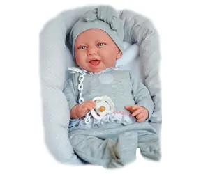 Antonio Juan 33228 CARLA - realistische Babypuppe mit weichem Stoffkörper - 42 cm / ab 3 Jahren