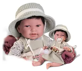 Antonio Juan 33364 PIPA HAIR - realistische Babypuppe mit weichem Stoffkörper - 42 cm / ab 3 Jahren