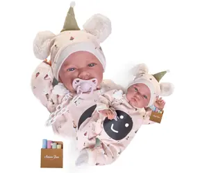 Antonio Juan 33367 NACIDO - realistische Babypuppe mit weichem Stoffkörper - 42 cm / ab 3 Jahren