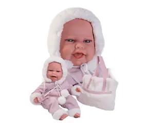 Antonio Juan 70360 CLARA - realistische Babypuppe mit spezieller Bewegungsfunktion und weichem Stoffkörper - 34 cm