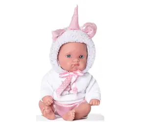 Antonio Juan 85105-1 Weißes Einhorn - realistische Babypuppe mit Vollvinylkörper - 21 cm / ab 3 Jahren