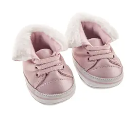 Antonio Juan 92004-7 Puppenschuhe - rosa Sneakers mit Fell / ab 3 Jahren