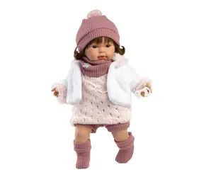 Llorens 42162 CARLA - realistische Puppe mit Geräuschen und weichem Stoffkörper - 42 cm / ab 3 Jahren