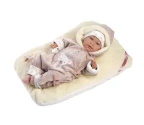 Llorens 74106 NEW BORN - realistische Babypuppe mit Geräuschen und weichem Stoffkörper - 42 cm / ab 3 Jahren