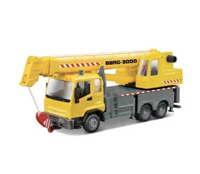 Bburago Servicefahrzeug Bau-LKW mit Kran / Maßstab 1:43