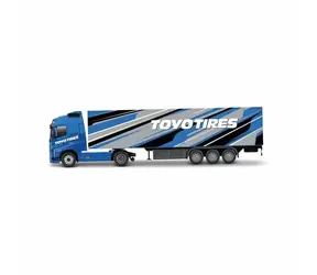 Bburago Volvo FH16 Globetrotter 750 XXL / Anhänger - Toyo Tires / Maßstab 1:43