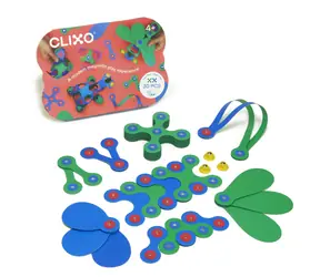 Clixo Crew Blau & Grün Magnetischer Bausatz / 30 Teile / ab 4 Jahren