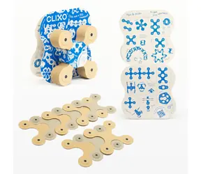 Clixo Designer Beige & Grey Magnetbaukasten / 9-teilig / ab 4 Jahren