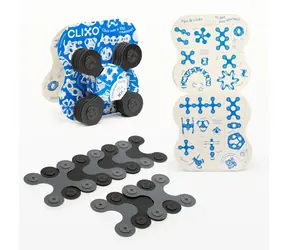 Clixo Designer Black & Grey Magnetbausatz / 9-teilig / ab 4 Jahren