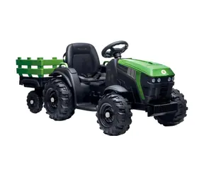 Buddy Toys FARM Elektrotraktor + Wagen / 30 W / Geschwindigkeit: 3-7 km/h / Tragkraft: 28 kg