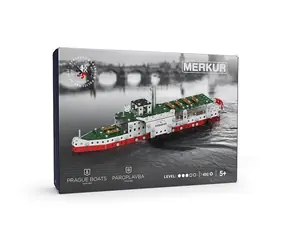 Merkur Dampfschiff Vyšehrad / 432 Teile / ab 5 Jahren