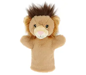 Keel Toys Keeleco Löwe Öko-Plüschhandpuppe / 27 cm / 0+