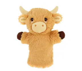 Keel Toys Keeleco Alpine Cow Öko-Plüsch-Handpuppe / 27 cm / 0+